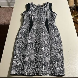 Cortefiel Snake Skin Print Dress- Size 4